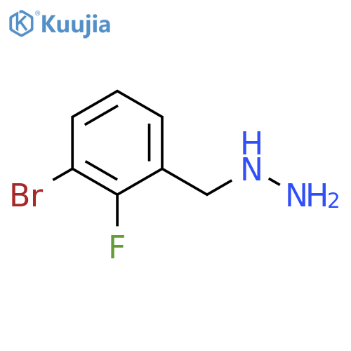 (3-bromo-2-fluorophenyl)methylhydrazine structure