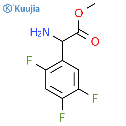 METHYL 2-AMINO-2-(2,4,5-TRIFLUOROPHENYL)ACETATE structure
