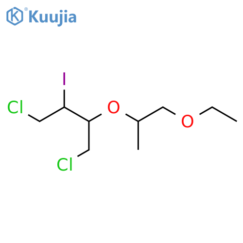 1,4-dichloro-2-(1-ethoxypropan-2-yl)oxy-3-iodobutane structure