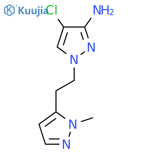 4-chloro-1-2-(1-methyl-1H-pyrazol-5-yl)ethyl-1H-pyrazol-3-amine structure
