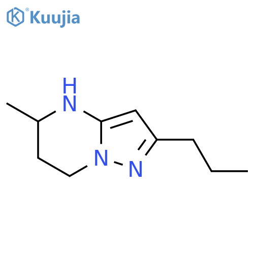 5-methyl-2-propyl-4H,5H,6H,7H-pyrazolo1,5-apyrimidine structure