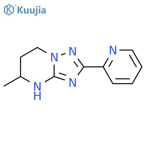 2-{5-methyl-4H,5H,6H,7H-1,2,4triazolo1,5-apyrimidin-2-yl}pyridine structure