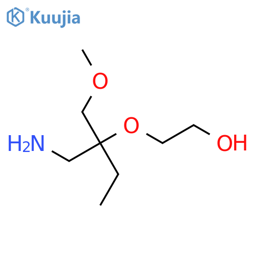 2-{1-amino-2-(methoxymethyl)butan-2-yloxy}ethan-1-ol structure