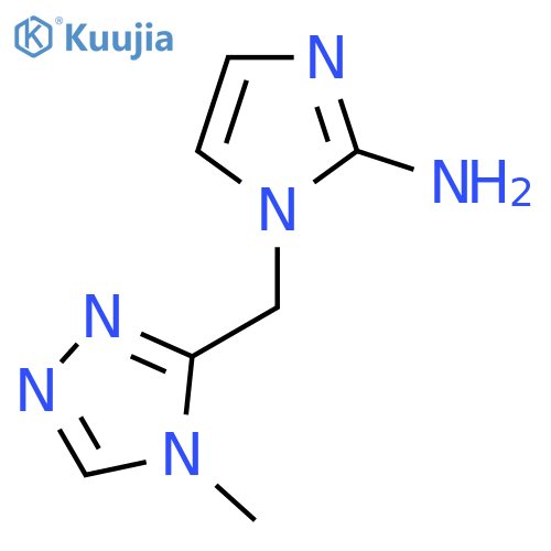 1-(4-methyl-4H-1,2,4-triazol-3-yl)methyl-1H-imidazol-2-amine structure