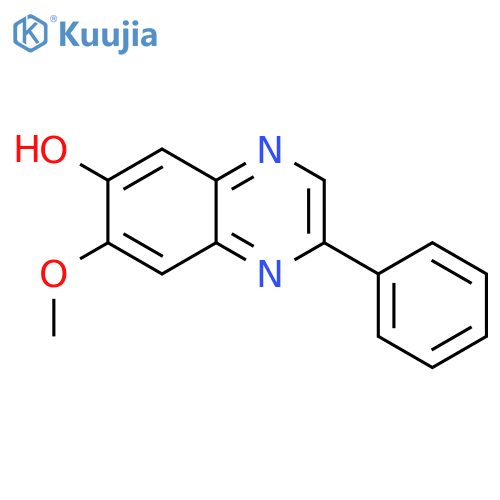 6-Quinoxalinol, 7-methoxy-2-phenyl- structure