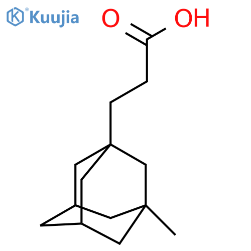 3-(3-methyladamantan-1-yl)propanoic acid structure
