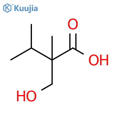 2-(hydroxymethyl)-2,3-dimethylbutanoic acid structure