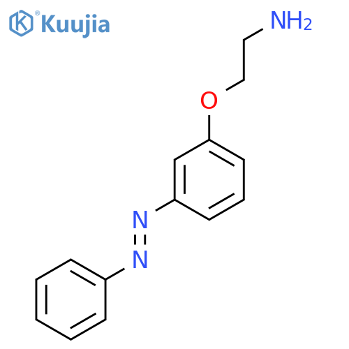 Ethanamine, 2-[3-[(1E)-2-phenyldiazenyl]phenoxy]- structure