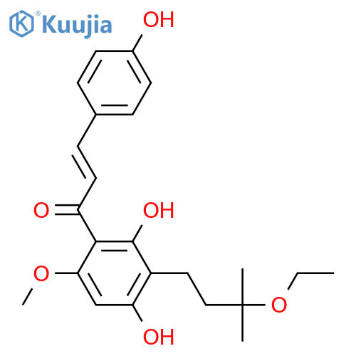 2',4,4',6'-Tetrahydroxy-3'-prenylchalcone; 2'',3''-Dihydro, 3''-ethoxy, 6'-Me ether structure