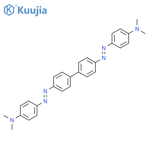 Benzenamine, 4,4'-[[1,1'-biphenyl]-4,4'-diylbis(azo)]bis[N,N-dimethyl- structure