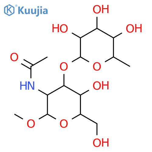 Methyl 2-Acetamido-2-deoxy-3-O-(a-L-fucopyranosyl)-b-D-glucopyranoside structure