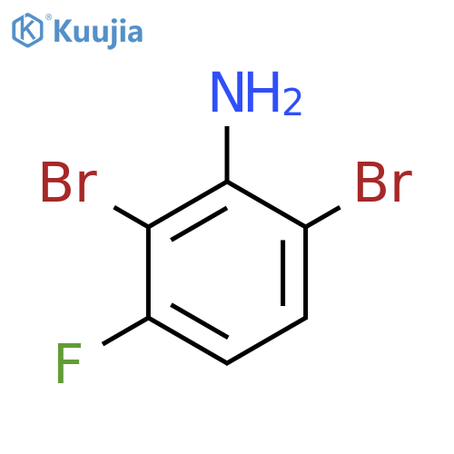 2,6-Dibromo-3-fluoro-phenylamine structure