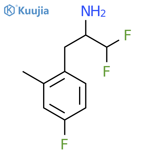 1,1-Difluoro-3-(4-fluoro-2-methylphenyl)propan-2-amine structure