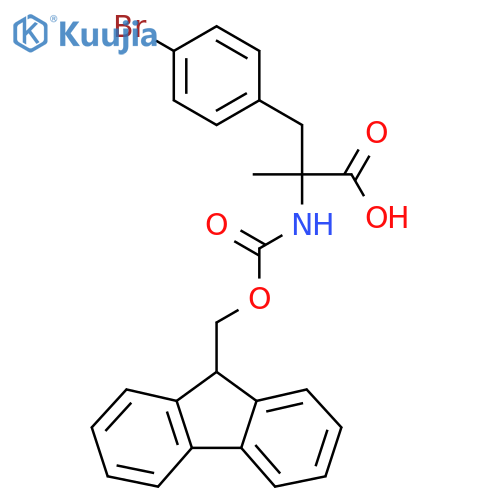 Fmoc-alpha-methyl-d-4-bromophenylalanine structure