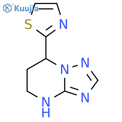 2-{4H,5H,6H,7H-1,2,4triazolo1,5-apyrimidin-7-yl}-1,3-thiazole structure