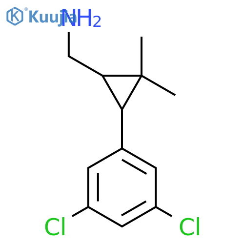 3-(3,5-dichlorophenyl)-2,2-dimethylcyclopropylmethanamine structure