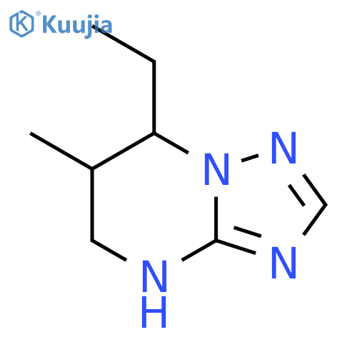 7-ethyl-6-methyl-4H,5H,6H,7H-1,2,4triazolo1,5-apyrimidine structure