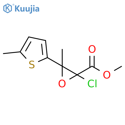 2-Oxiranecarboxylic acid, 2-chloro-3-methyl-3-(5-methyl-2-thienyl)-, methyl ester structure
