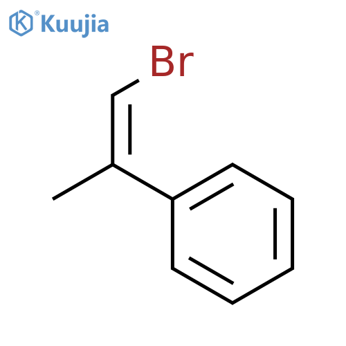 Benzene, [(1E)-2-bromo-1-methylethenyl]- structure