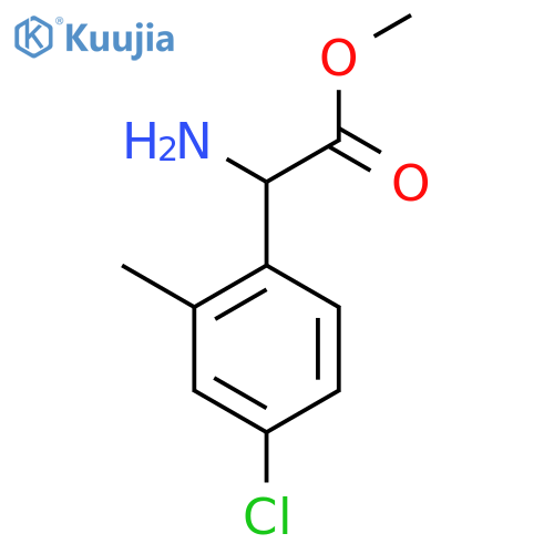 methyl 2-amino-2-(4-chloro-2-methylphenyl)acetate structure