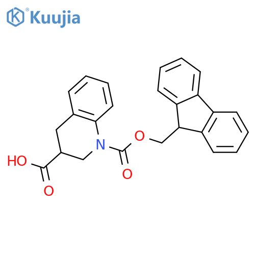 1-{(9H-fluoren-9-yl)methoxycarbonyl}-1,2,3,4-tetrahydroquinoline-3-carboxylic acid structure