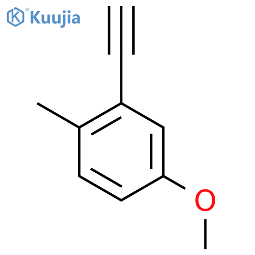 2-Ethynyl-4-methoxy-1-methylbenzene structure