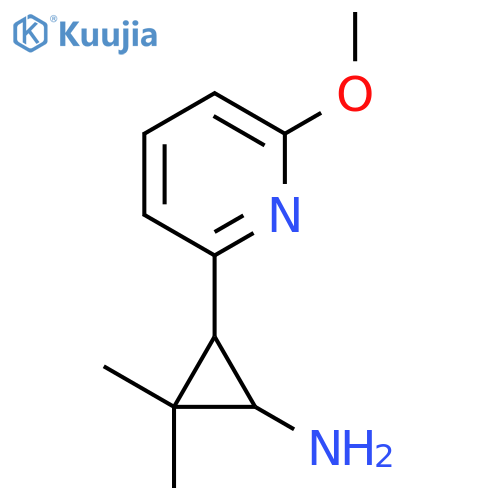 3-(6-methoxypyridin-2-yl)-2,2-dimethylcyclopropan-1-amine structure