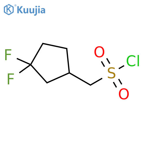 (3,3-difluorocyclopentyl)methanesulfonyl chloride structure