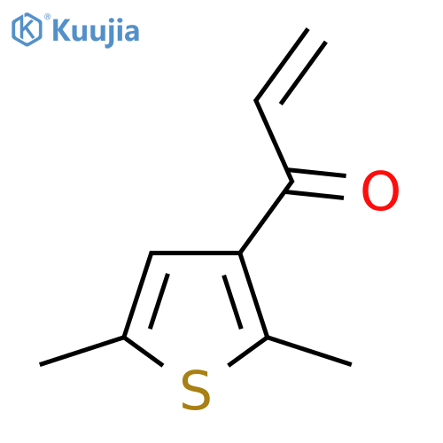 1-(2,5-dimethylthiophen-3-yl)prop-2-en-1-one structure