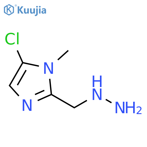 5-chloro-2-(hydrazinylmethyl)-1-methyl-1H-imidazole structure