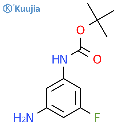 tert-butyl N-(3-amino-5-fluorophenyl)carbamate structure