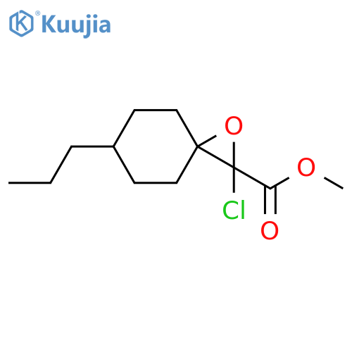 1-Oxaspiro[2.5]octane-2-carboxylic acid, 2-chloro-6-propyl-, methyl ester structure