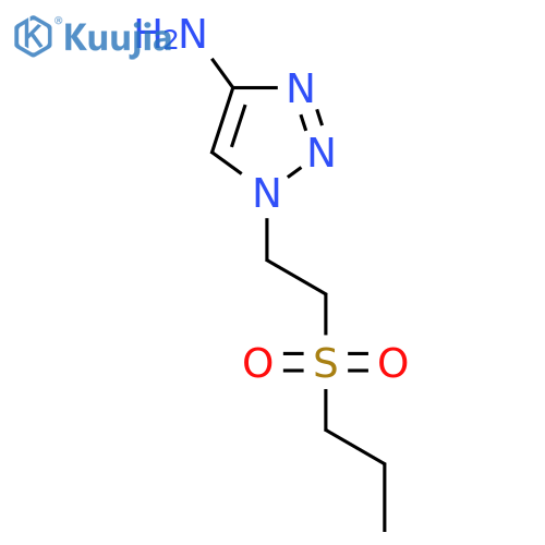 1-2-(propane-1-sulfonyl)ethyl-1H-1,2,3-triazol-4-amine structure
