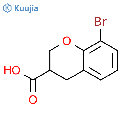 8-BROMO-3,4-DIHYDRO-2H-1-BENZOPYRAN-3-CARBOXYLIC ACID structure