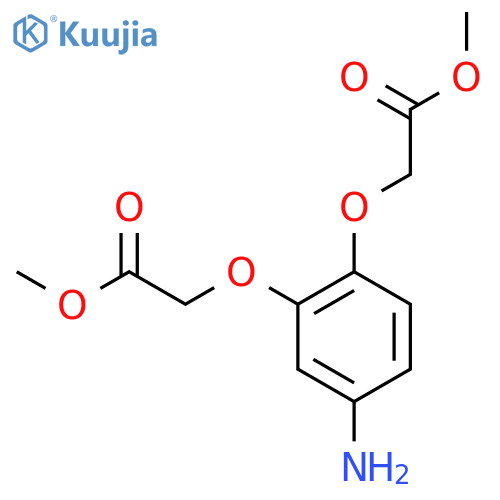 Acetic acid, 2,2'-[(4-amino-1,2-phenylene)bis(oxy)]bis-, dimethyl ester structure