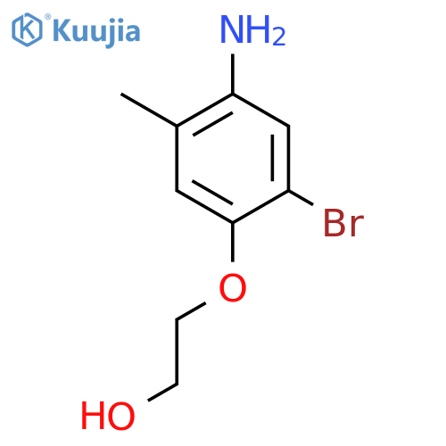 2-(4-Amino-2-bromo-5-methylphenoxy)ethan-1-ol structure