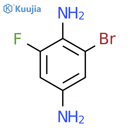 1-Bromo-2,5-diamino-3-fluorobenzene structure