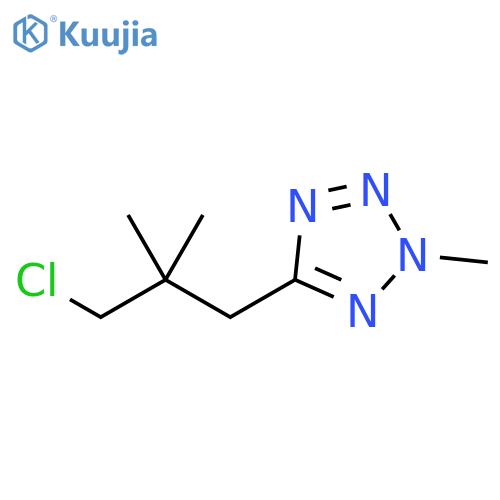 2H-Tetrazole, 5-(3-chloro-2,2-dimethylpropyl)-2-methyl- structure
