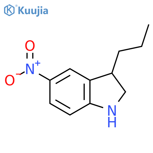 5-nitro-3-propyl-2,3-dihydro-1H-indole structure