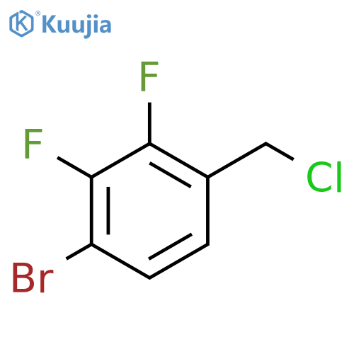 1-bromo-4-(chloromethyl)-2,3-difluorobenzene structure