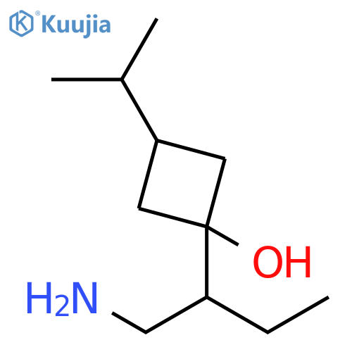 Cyclobutanol, 1-[1-(aminomethyl)propyl]-3-(1-methylethyl)- structure