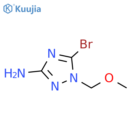 1H-1,2,4-Triazol-3-amine, 5-bromo-1-(methoxymethyl)- structure