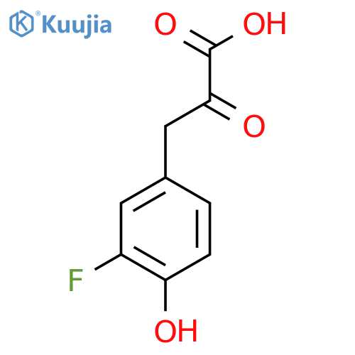 3-(3-fluoro-4-hydroxyphenyl)-2-oxopropanoic acid structure