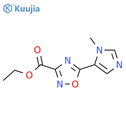ethyl 5-(1-methyl-1H-imidazol-5-yl)-1,2,4-oxadiazole-3-carboxylate structure