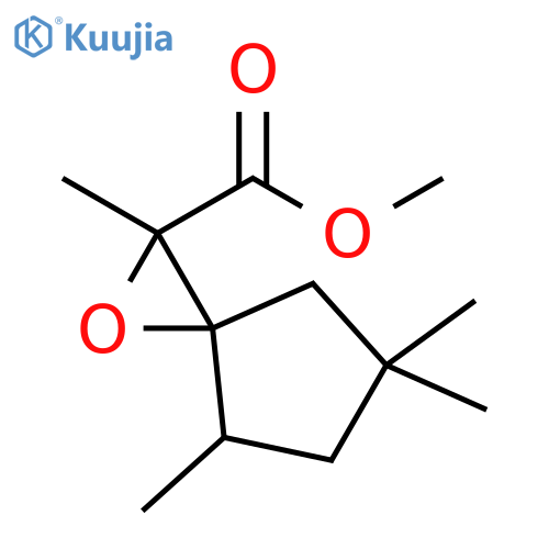 1-Oxaspiro[2.4]heptane-2-carboxylic acid, 2,4,6,6-tetramethyl-, methyl ester structure