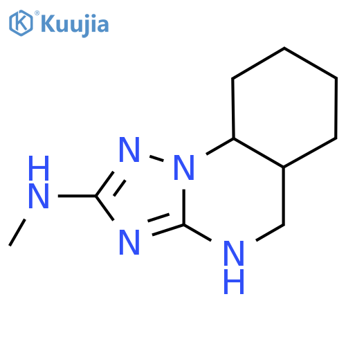 N-methyl-4H,5H,5aH,6H,7H,8H,9H,9aH-1,2,4triazolo1,5-aquinazolin-2-amine structure