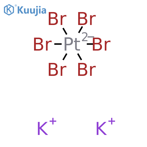 Platinate(2-),hexabromo-, potassium (1:2), (OC-6-11)- structure