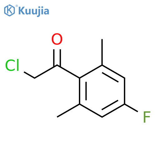 2-chloro-1-(4-fluoro-2,6-dimethylphenyl)ethan-1-one structure