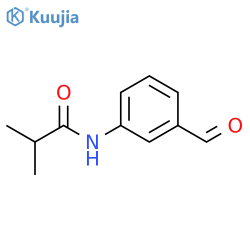 Propanamide, N-(3-formylphenyl)-2-methyl- structure