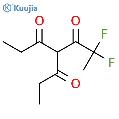 2,2-difluoro-4-propanoylheptane-3,5-dione structure